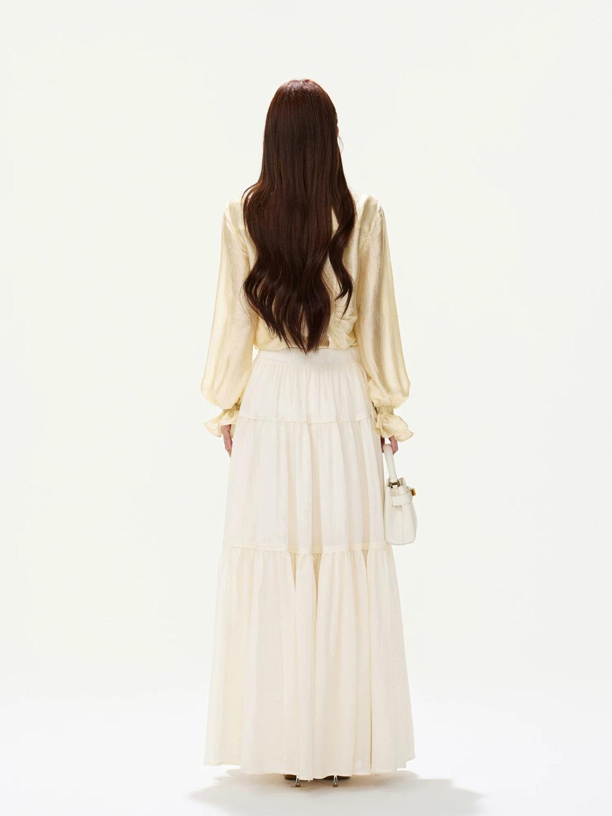 Layered Ruffle Maxi Skirt
