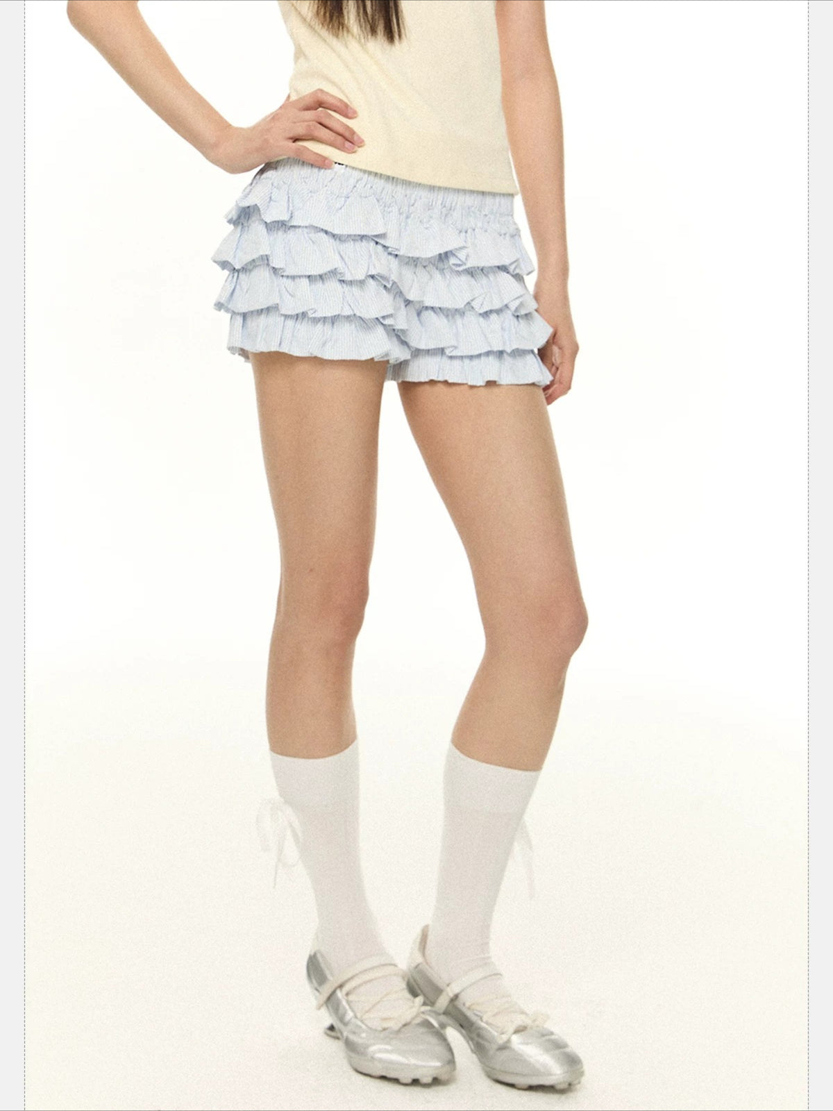 Layered A-Line Skirt Shorts