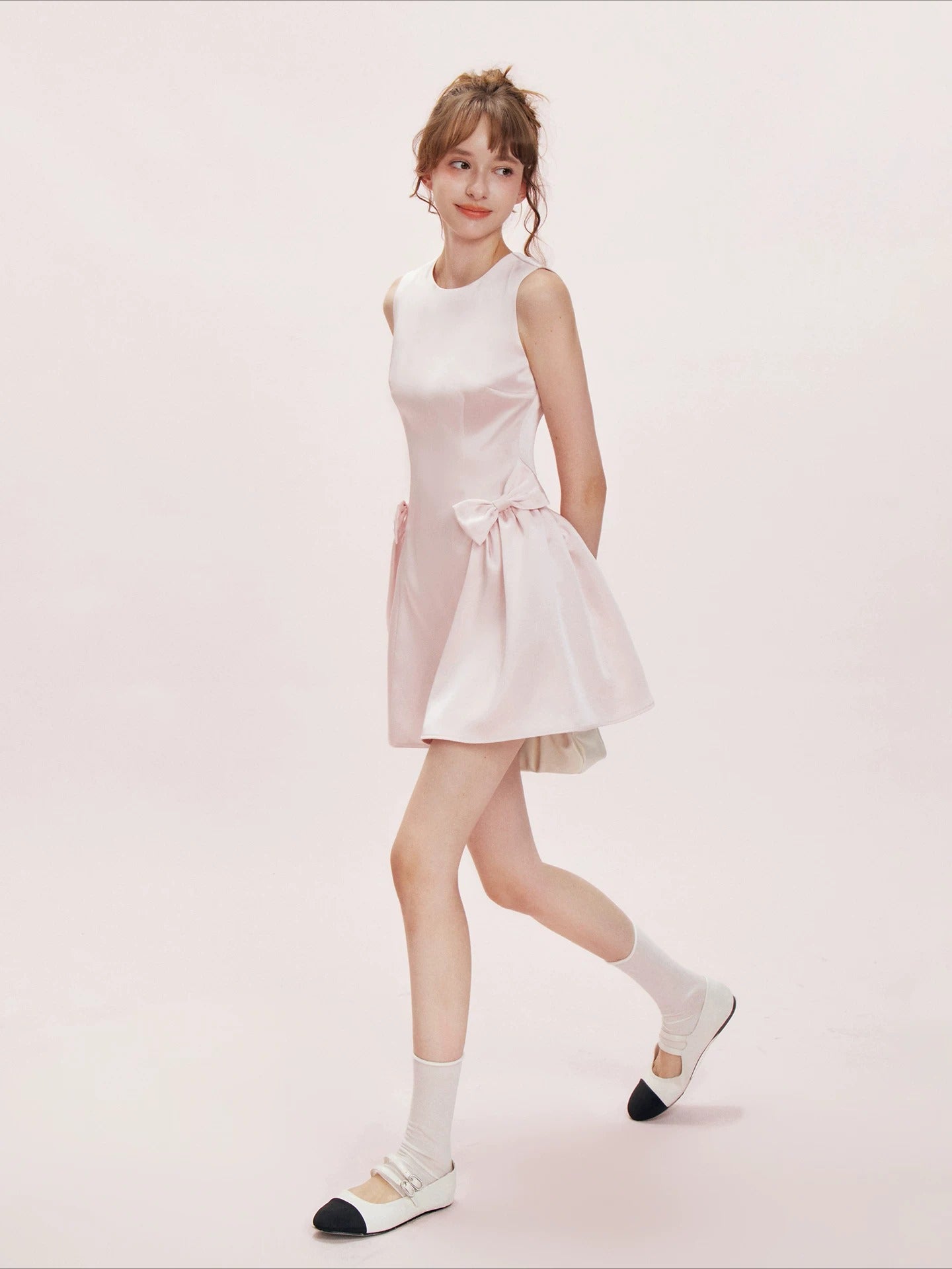 Satin Bow Dress