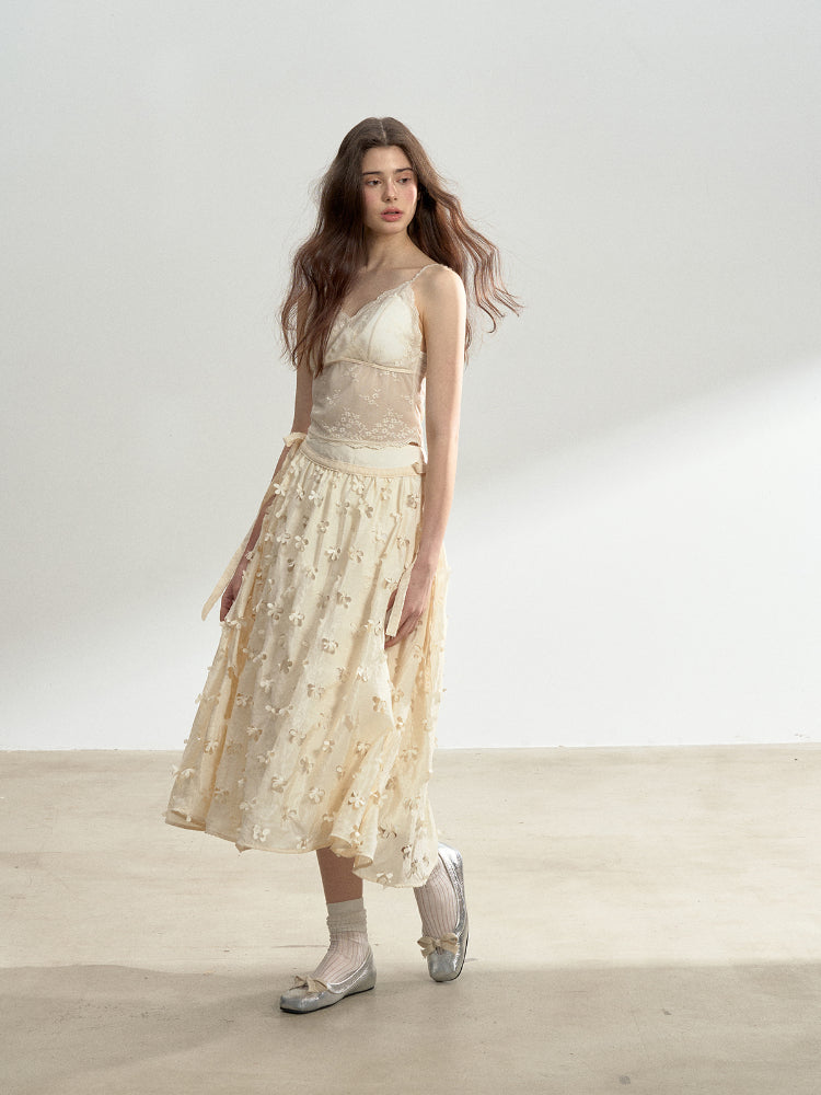 Lace Trimmed Girly Feel Top