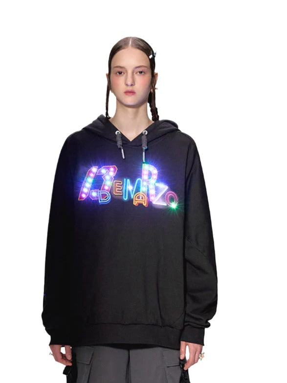 Bear Neon Light Hoodie