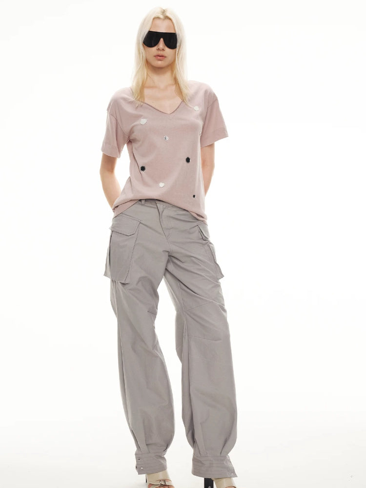 Mirror V-Neck Relaxed Tee