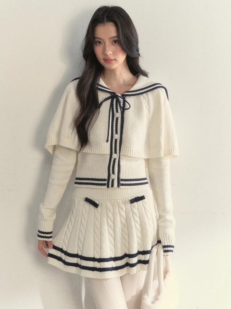 Cable Sailor Cape & Skirt Set