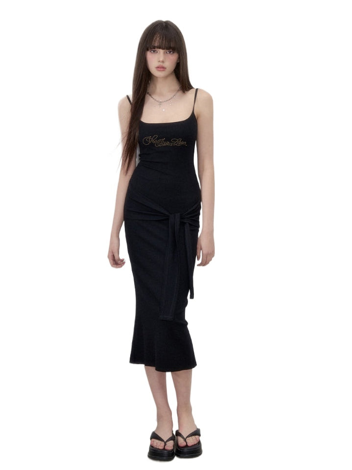 Studded Letter Tank Dress