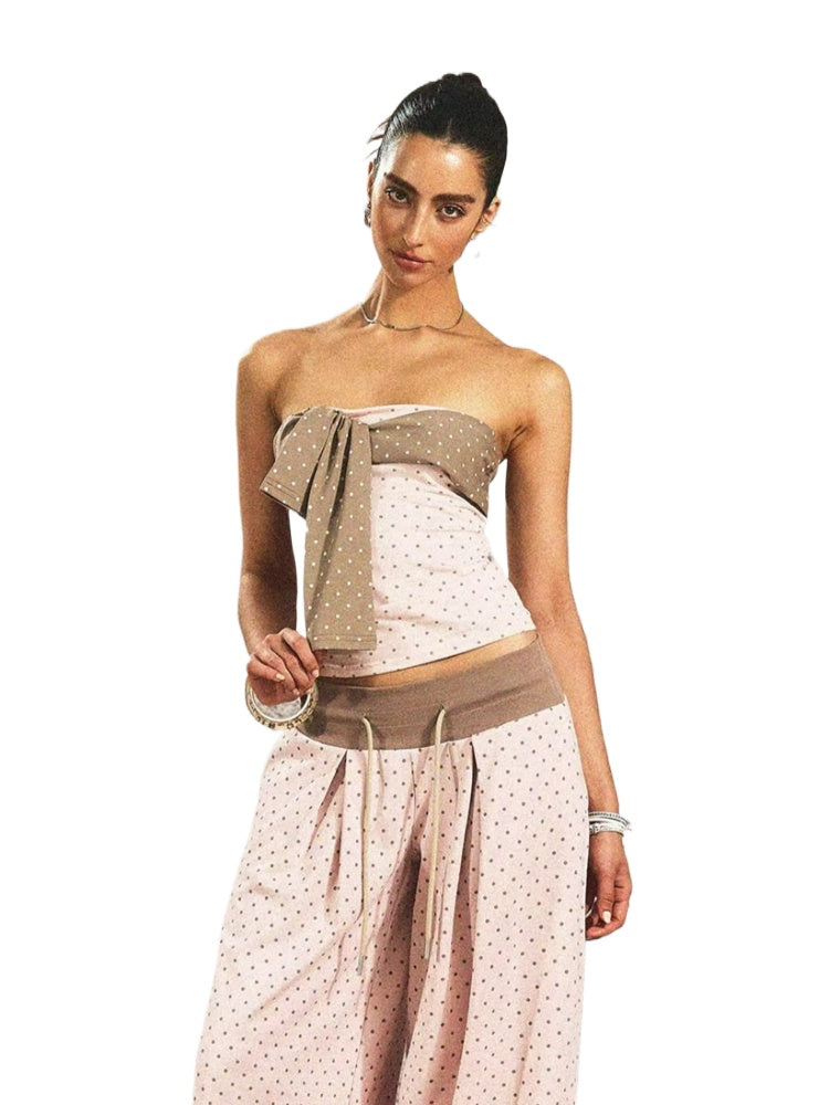 Pink Polka Dot Set