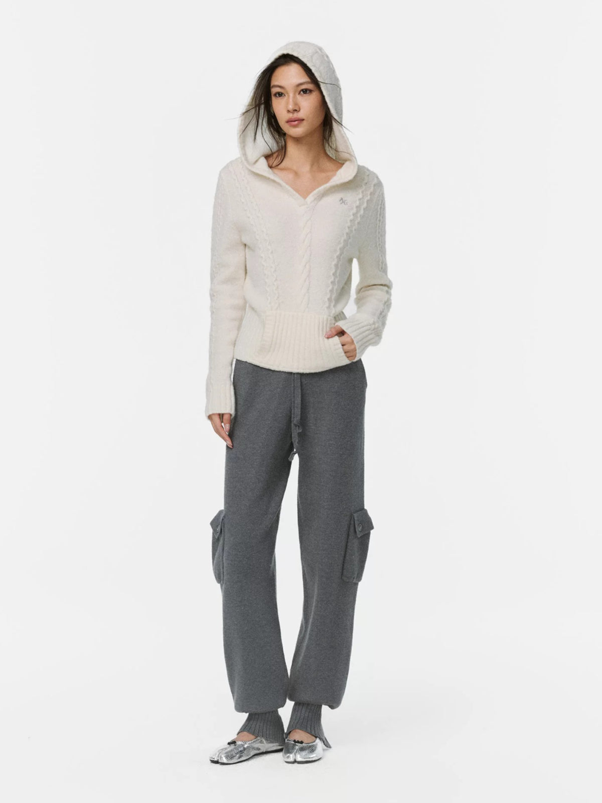 Snow Pocket Wool Jogger Pants