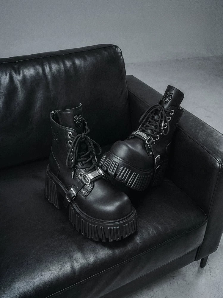 Gothic Platform Ankle Boots