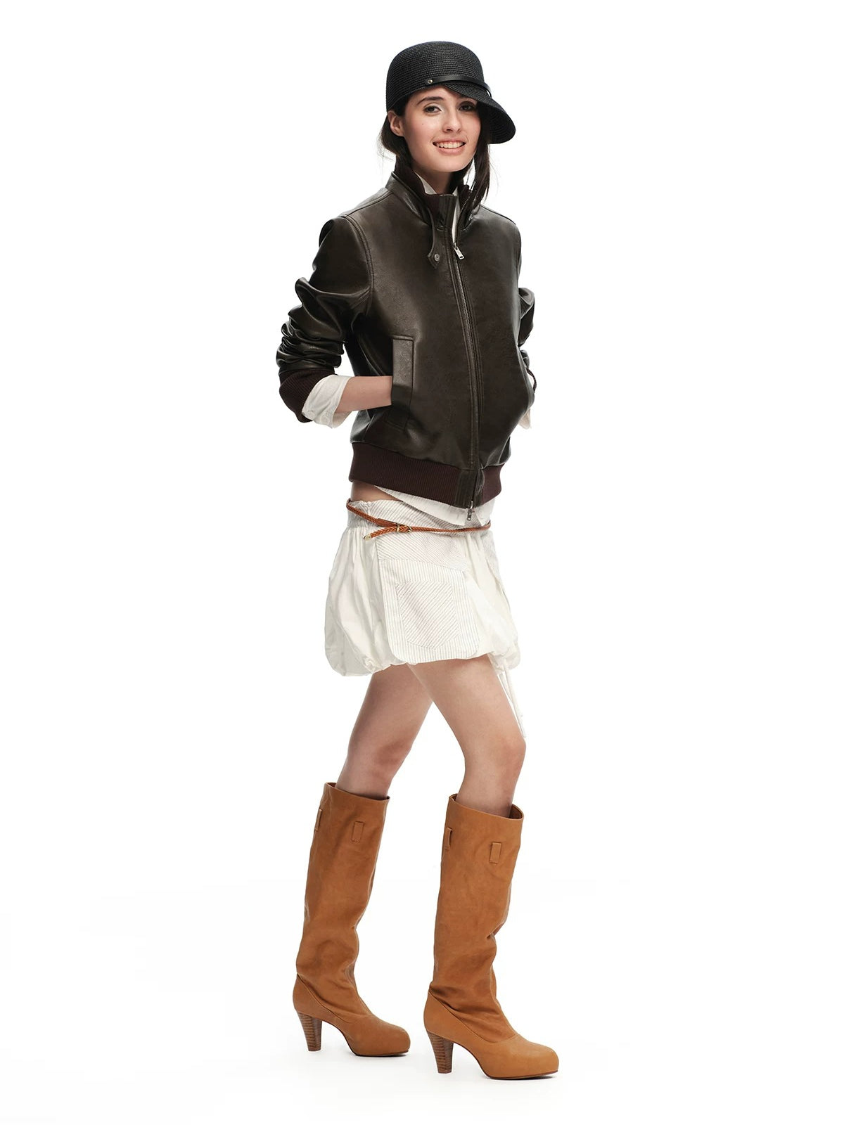 Matte PU Biker Jacket