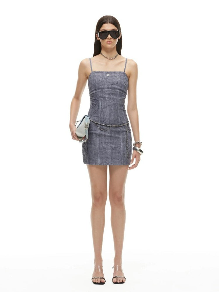 Verona Denim Slip Dress