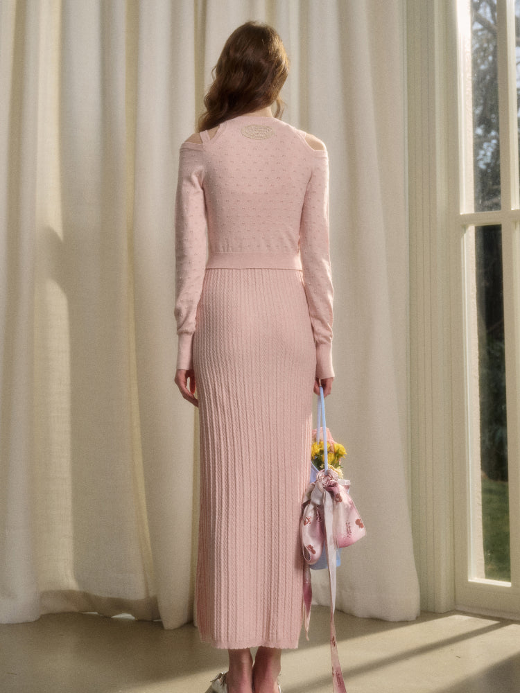 Lazy French Cardigan & Dress Set