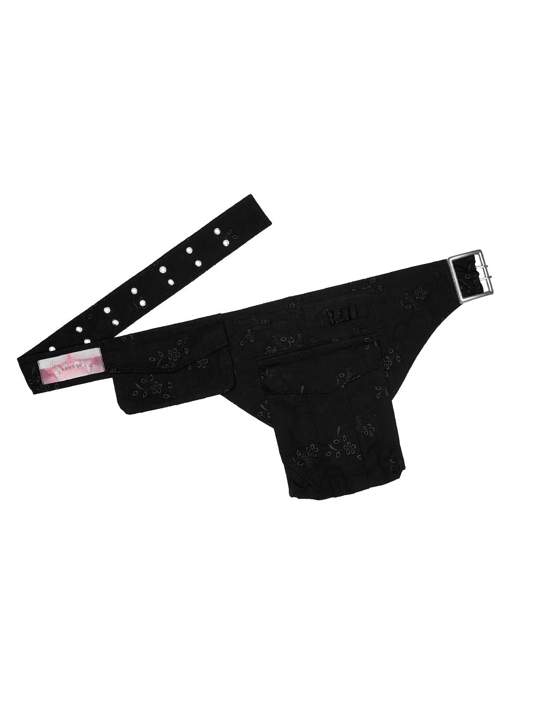 Embroidered Jacquard Utility Belt Bag