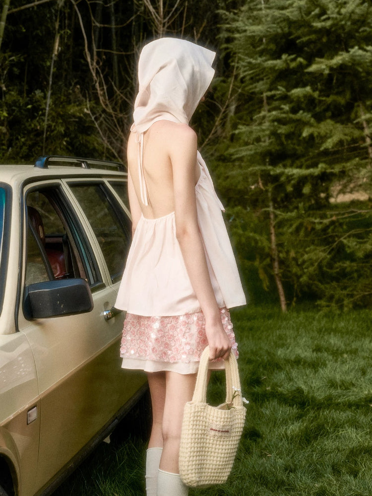 Baby Pink Satin Set