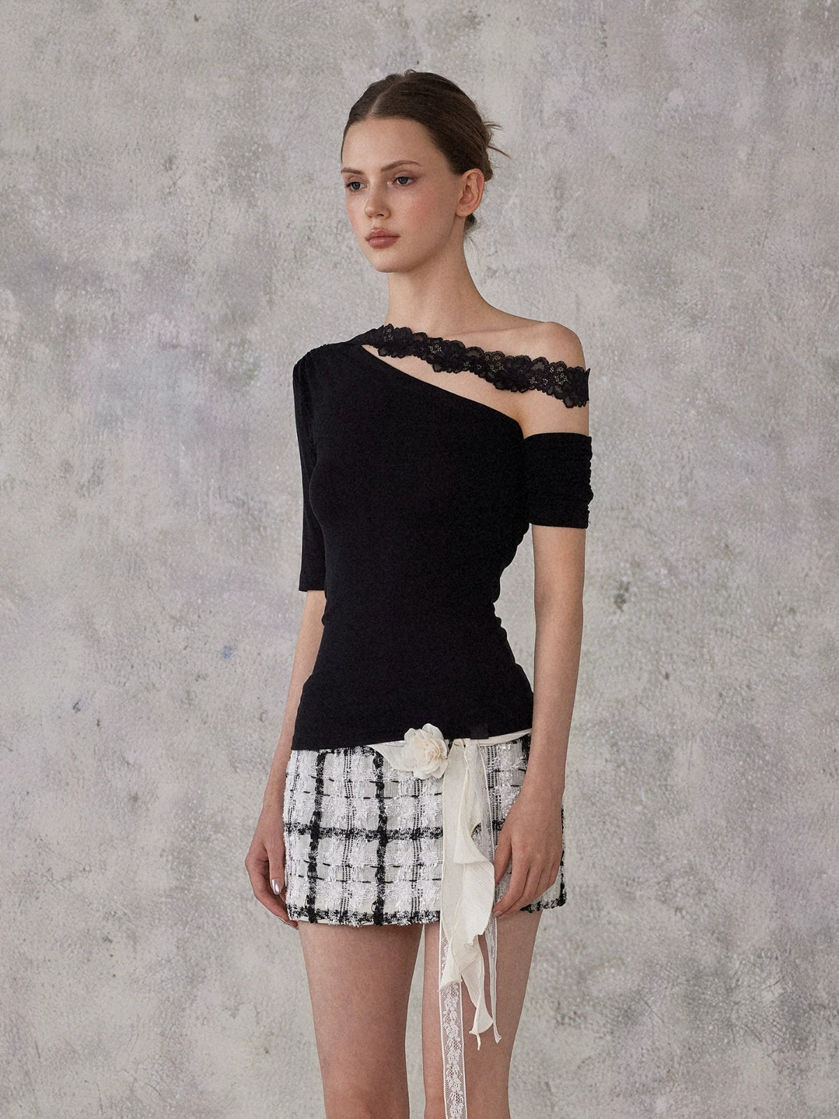 Lace Strap Tencel Top