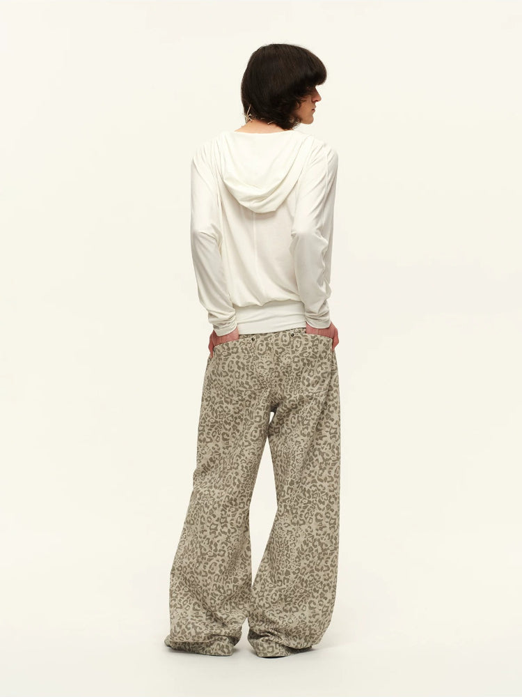 Lyocell Pleated Hoodie Top