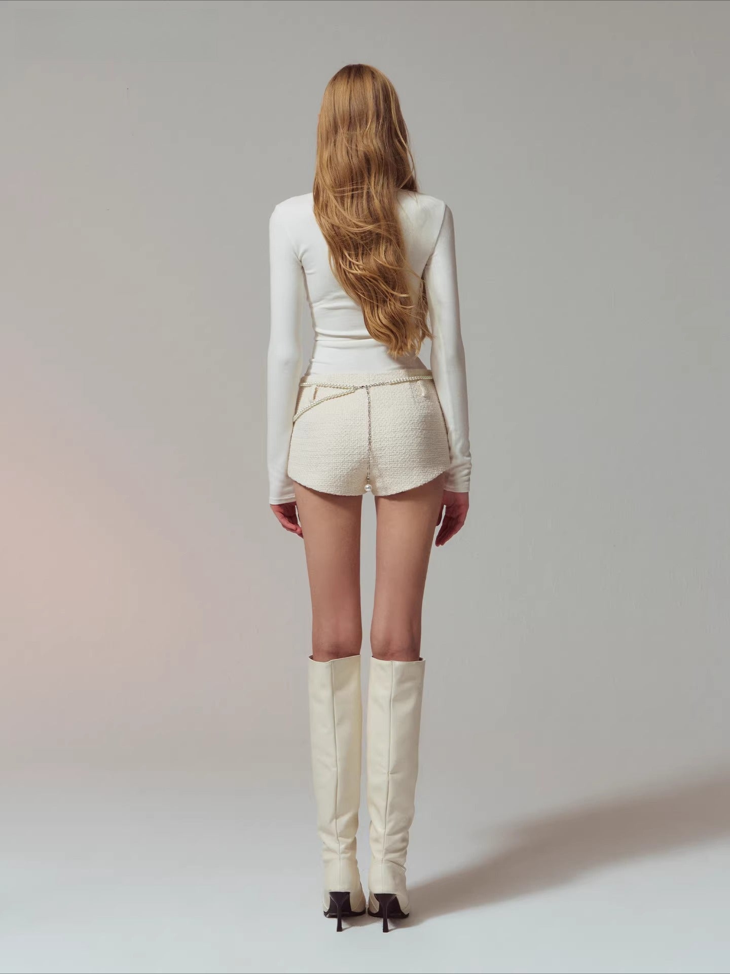 Lace Panel Mesh Laced Knit Top