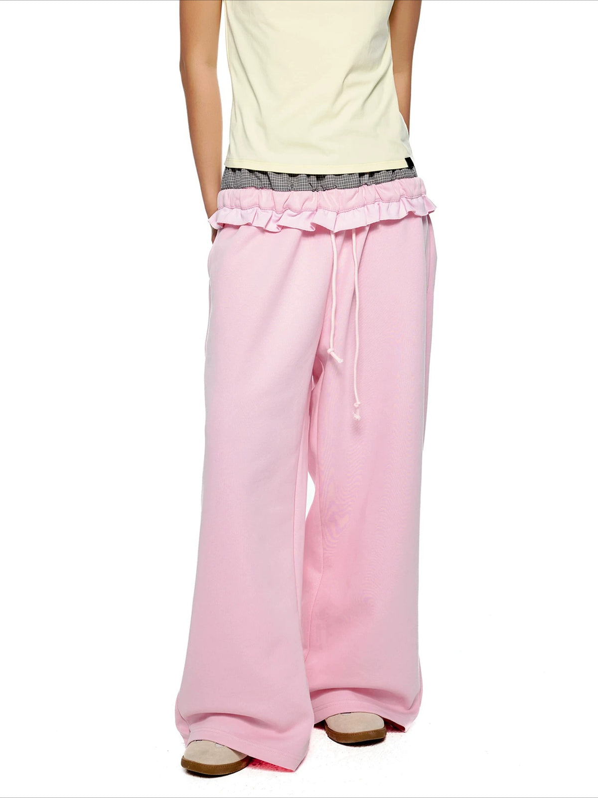 Plaid Waist Sweatpants