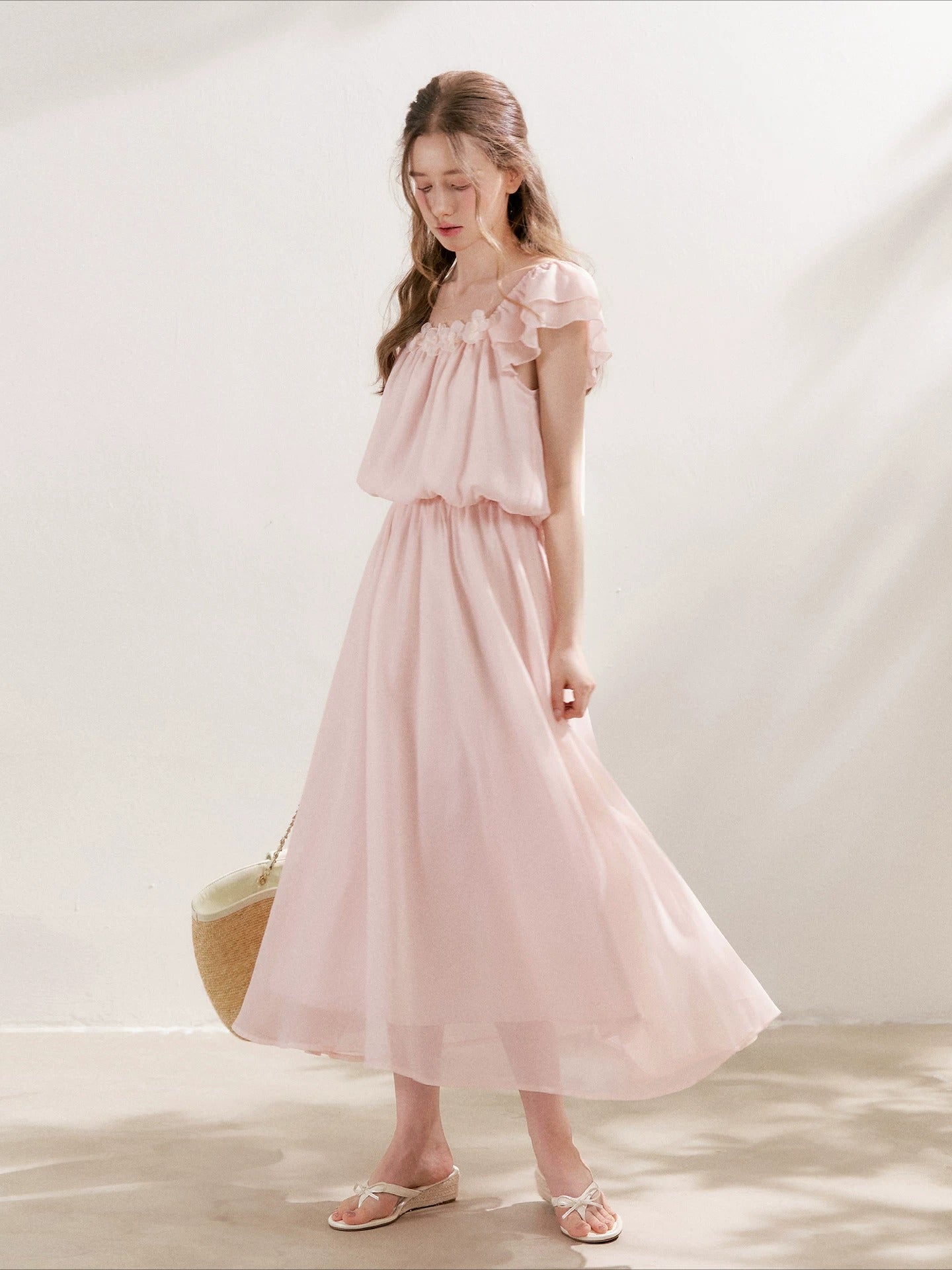Vasilisa Floral Chiffon Maxi Dress