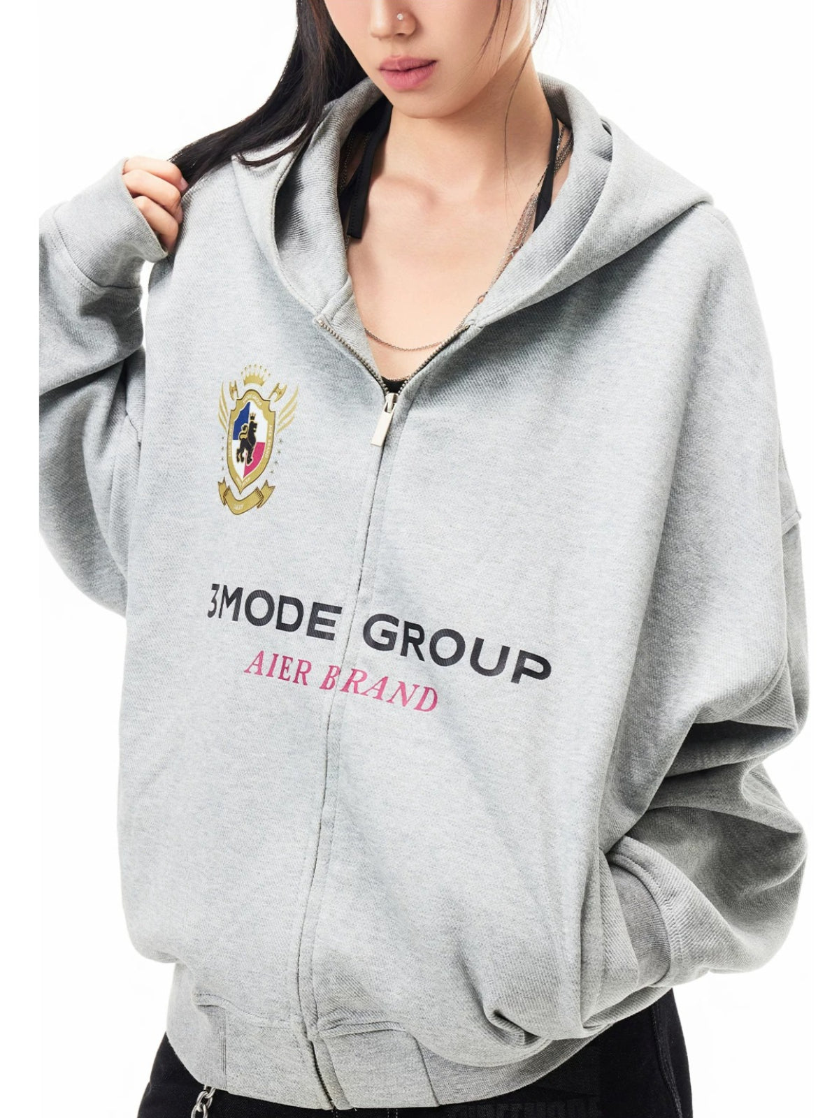 Vintage Printed Oversized Hoodie