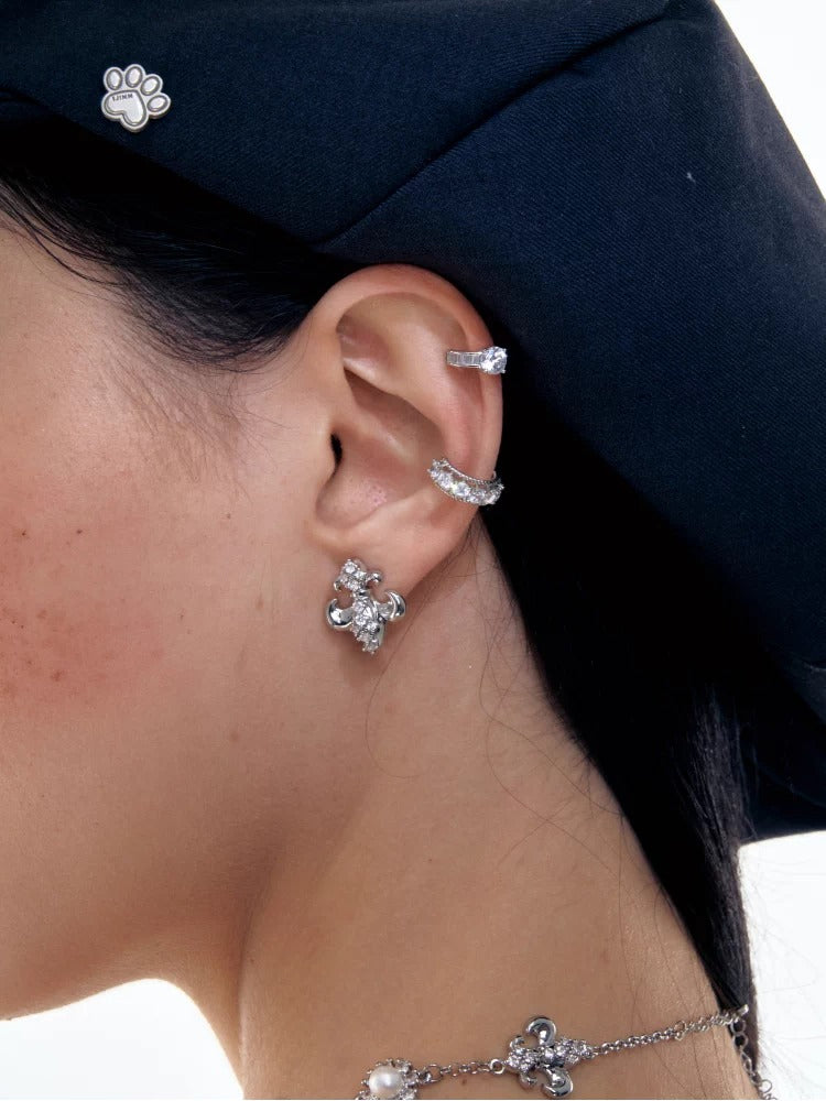 Iris Zircon Drop Earrings