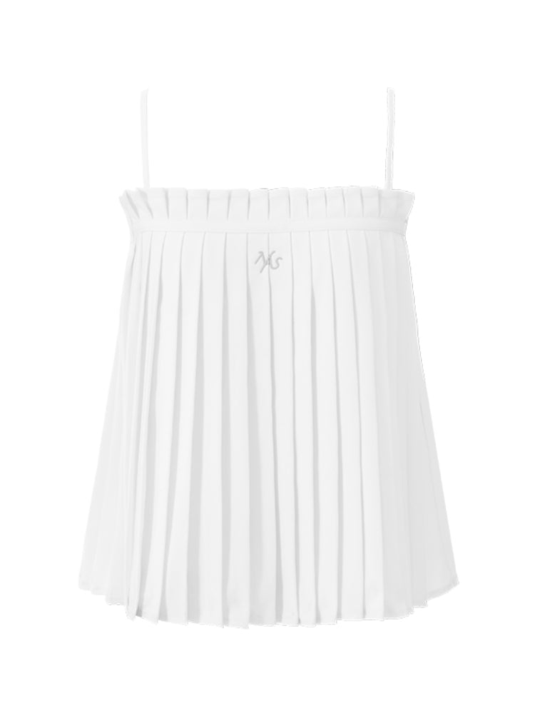 Accordion Pleated A-Line Loose Vest Sling