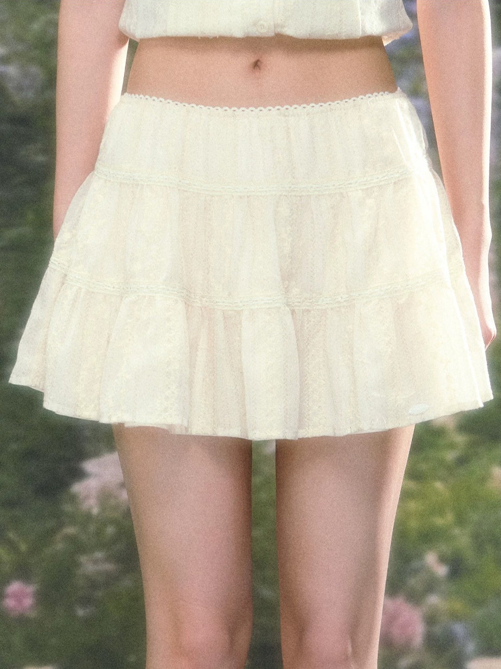 Tiered Mini Skirt