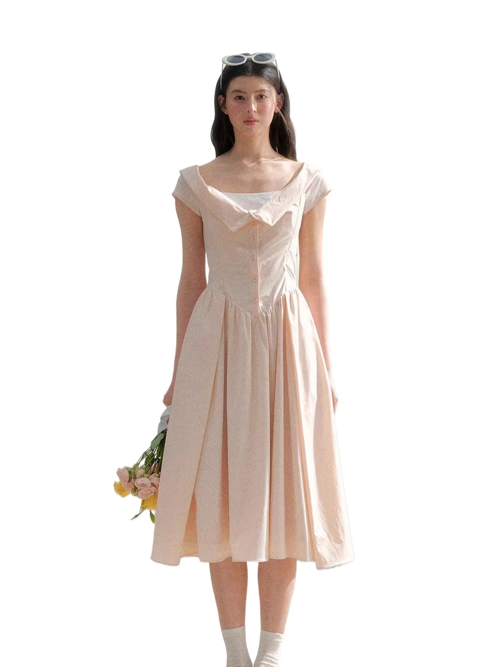 Pink Collared Dress