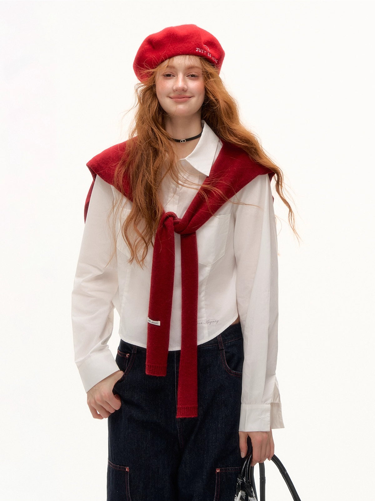 Solid Embroidered Shirt