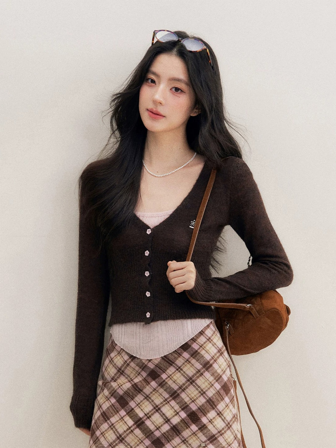 Floral Button Knit Top