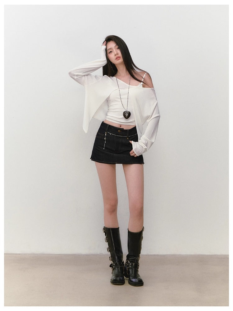 Reversible Water-drill Sun-protection Cover-up