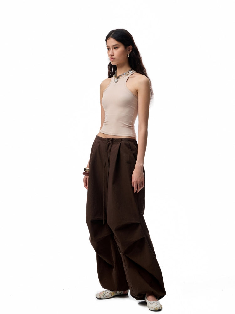 Basic Solid-Color Embroidered Slim-Fit Vest