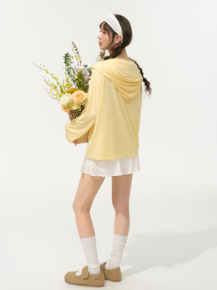 Lazy Style Layered Sun Protection Top