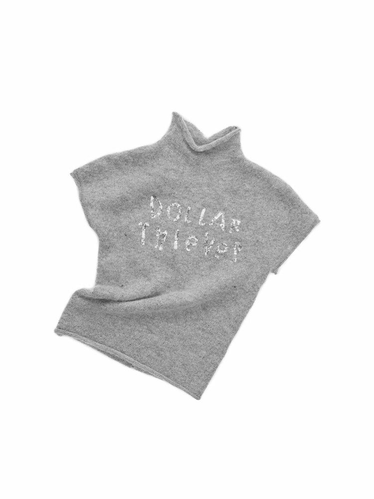 Mohair Sequin Knit Top