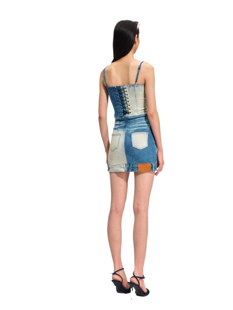 Equestrian Patchwork Dress