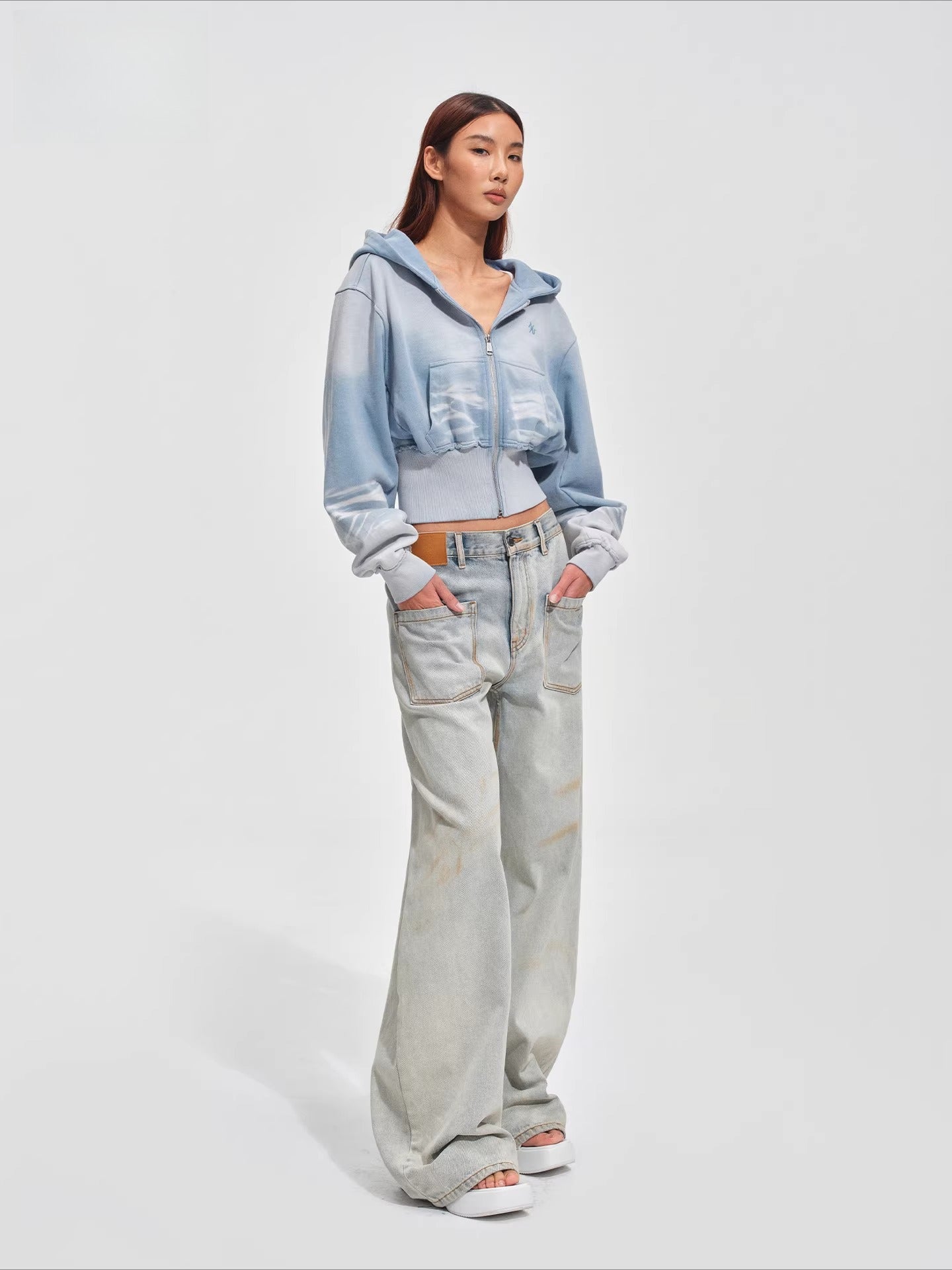 Equestrian Cropped Hoodie