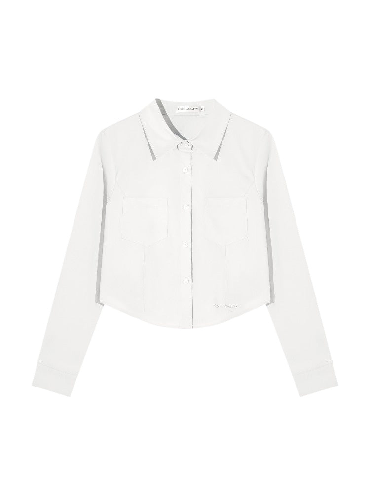 Solid Embroidered Shirt