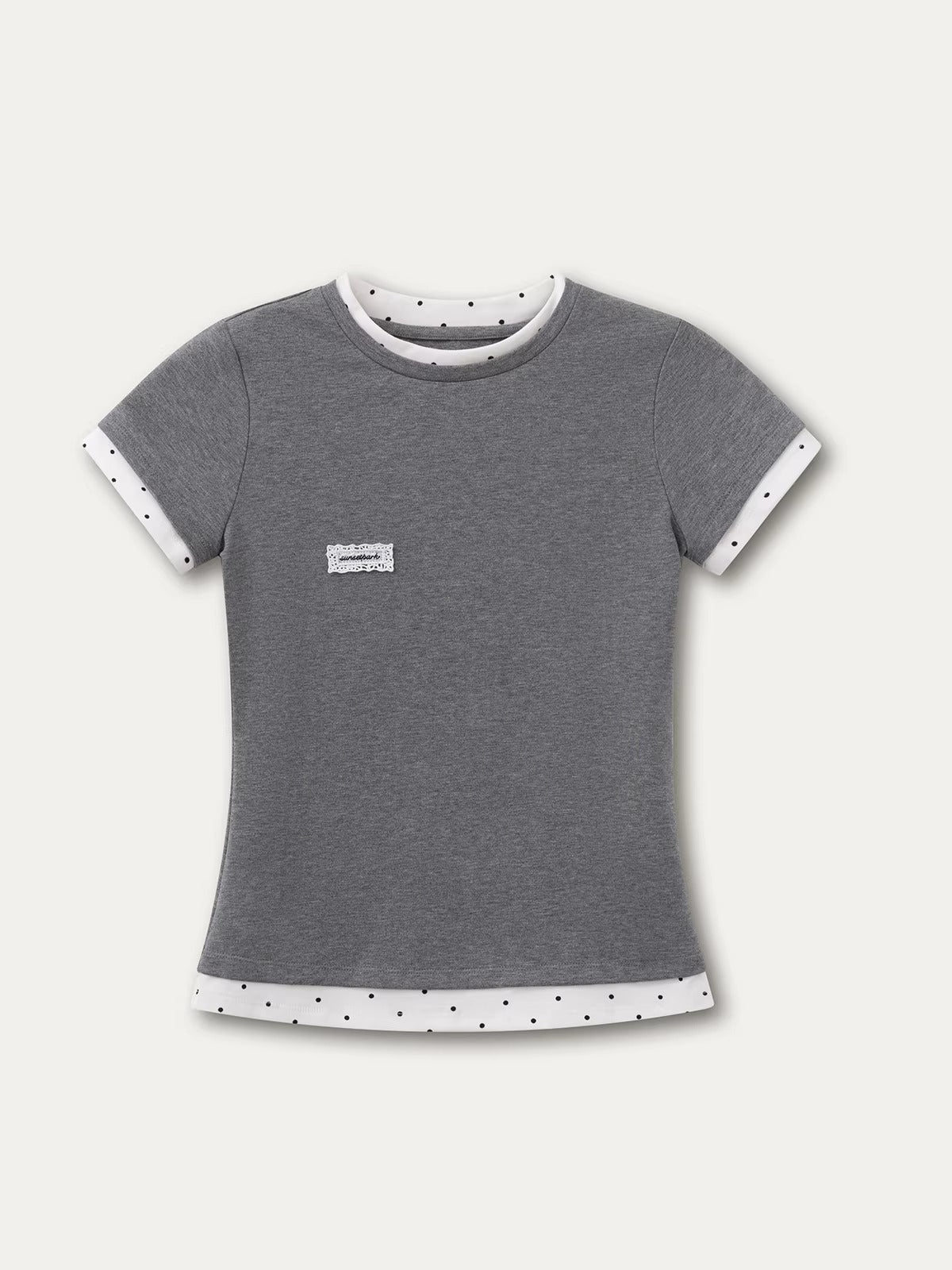 Contrast Slim Tee