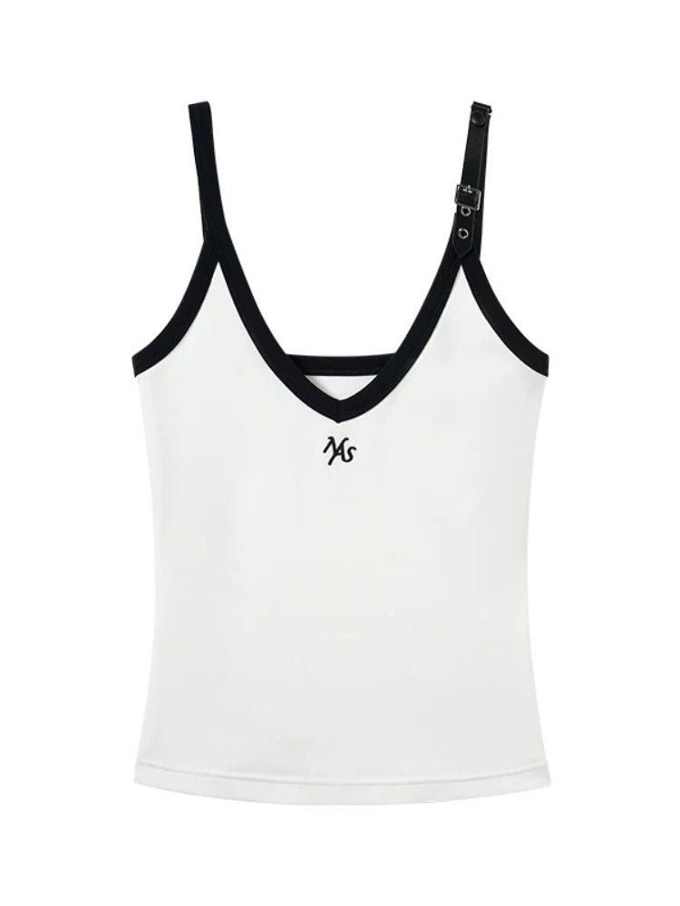 Mona Belted V-Neck Vest