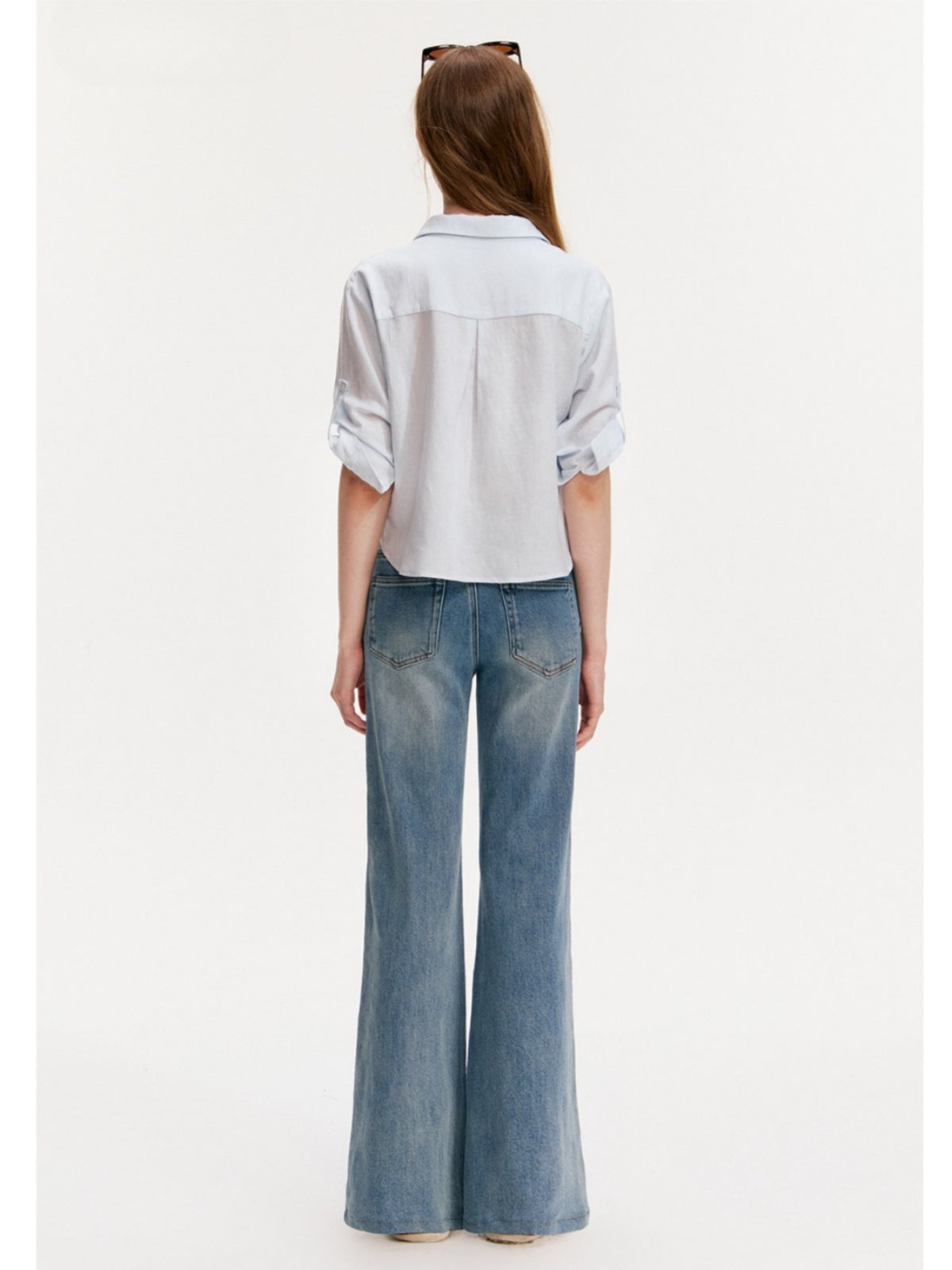 Washed Wide Leg Jeans