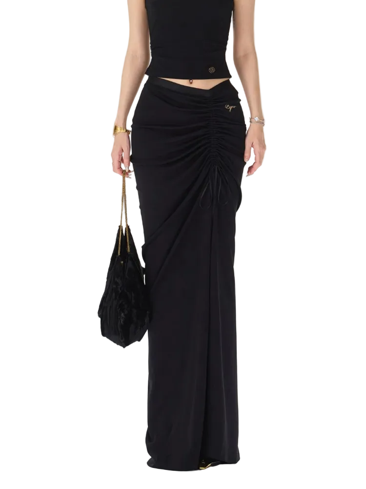 Romantic Ruched Fishtail Skirt