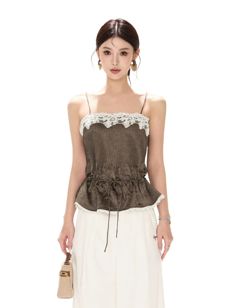 Lace Trim Cami Top