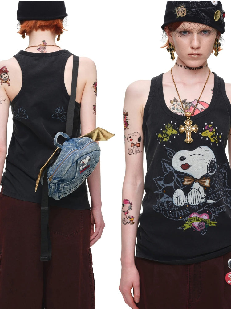 Vintage Printed Tank Top