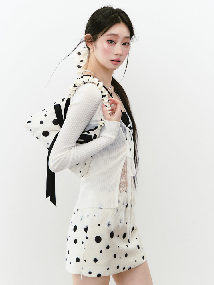 Lace Spliced Sun Protection Knitted Cardigan