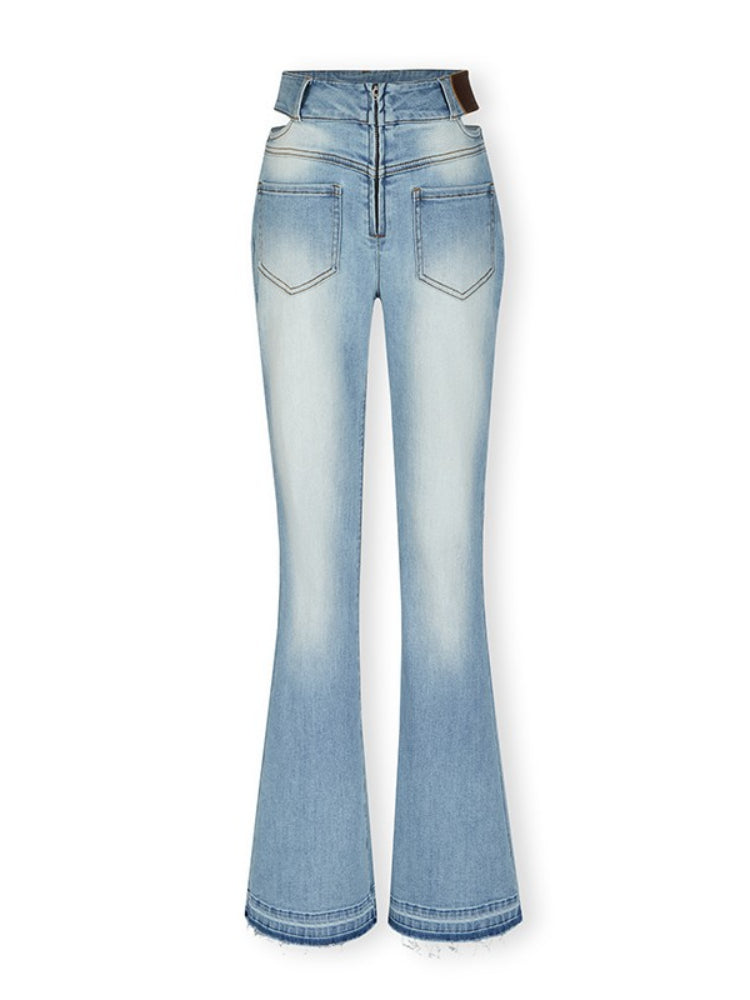 High-Waisted Vintage Flared Jeans