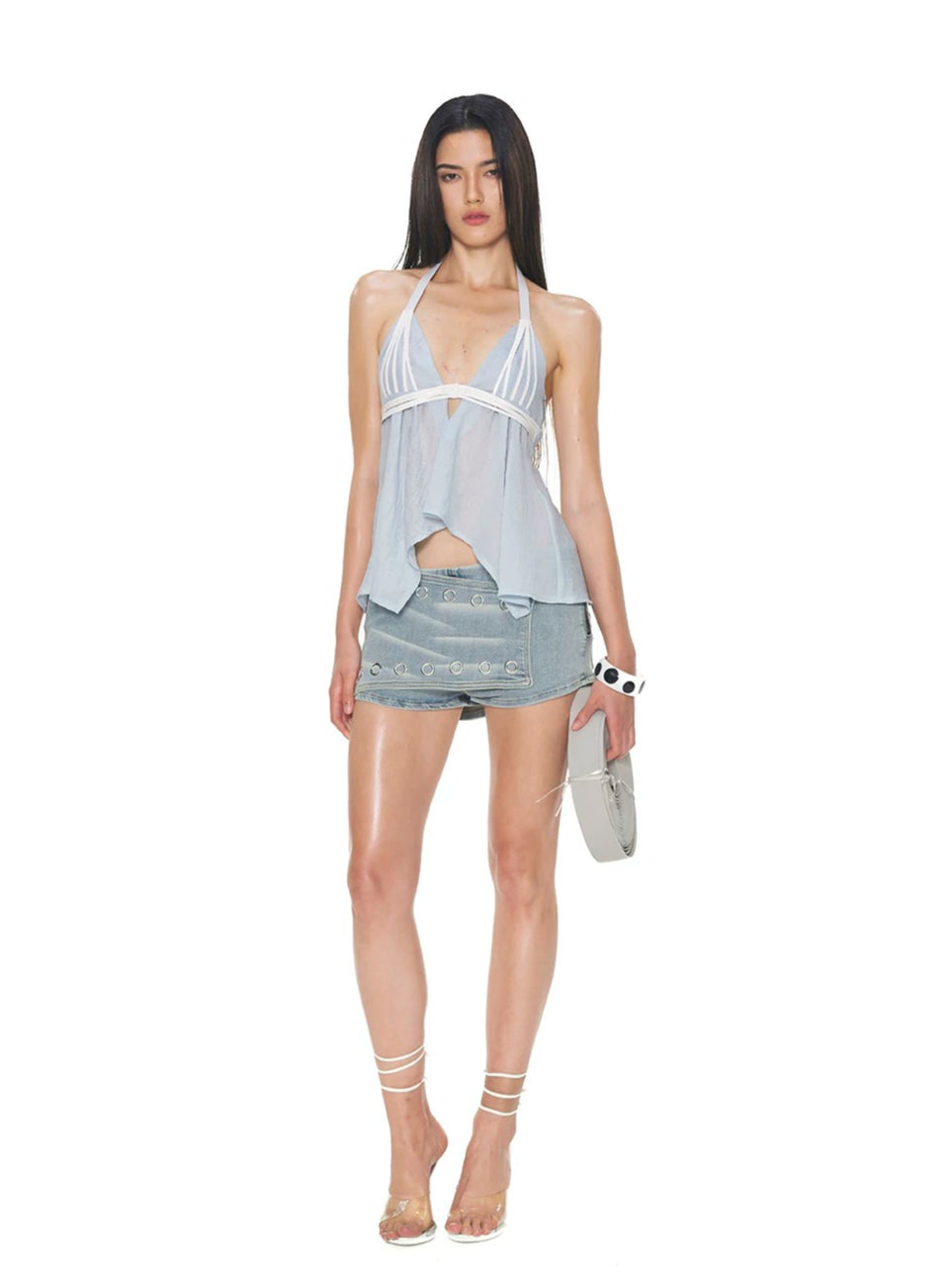 Punk Illusion Denim Shorts