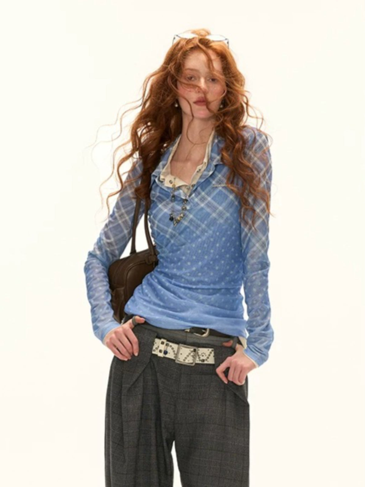 Double Waist Straight Leg Trousers