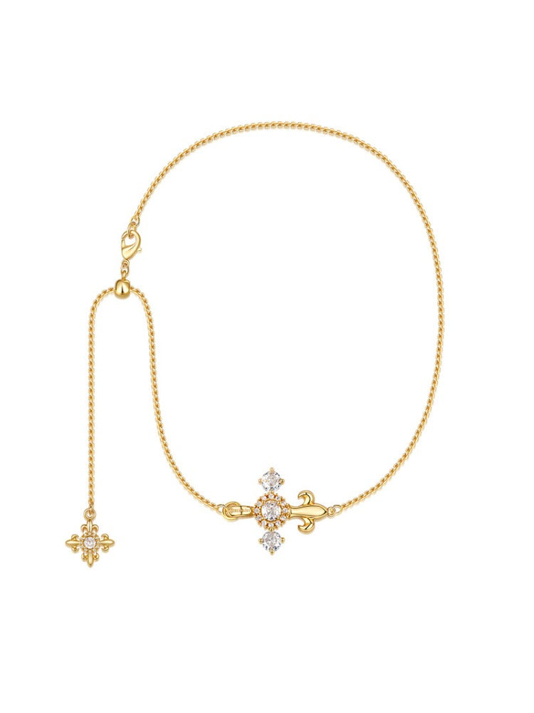 Iris Drawstring Zircon Necklace