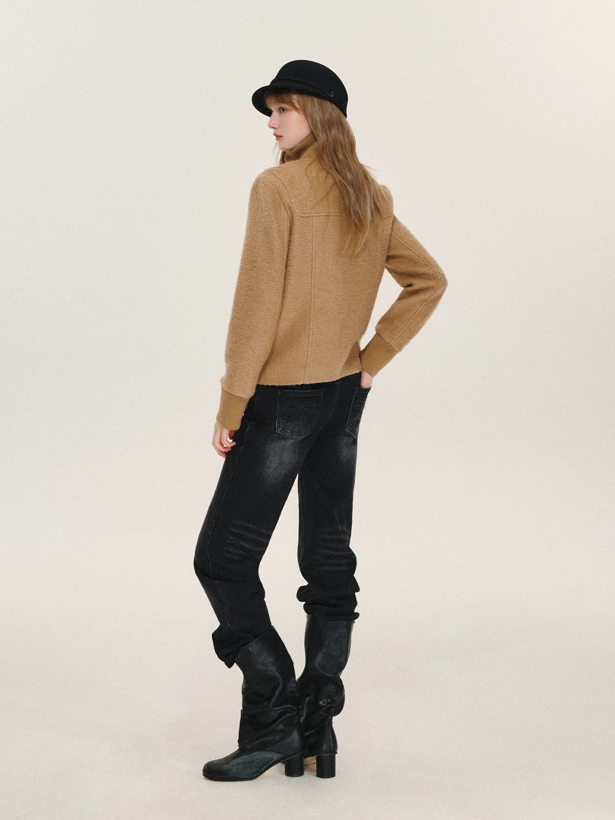 Vintage Wool Blend Toggle Coat