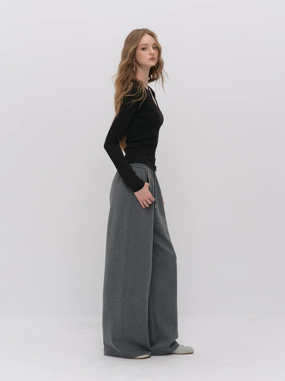 Rivet Straight Drawstring Pants