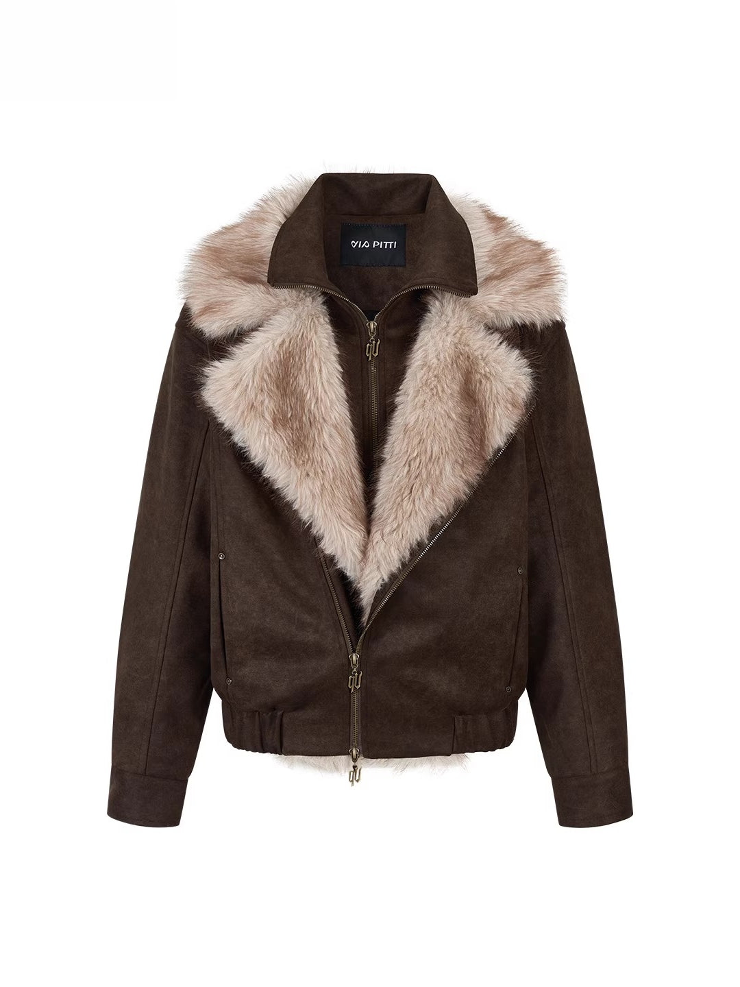 Faux Fur Collar Puffer Jacket