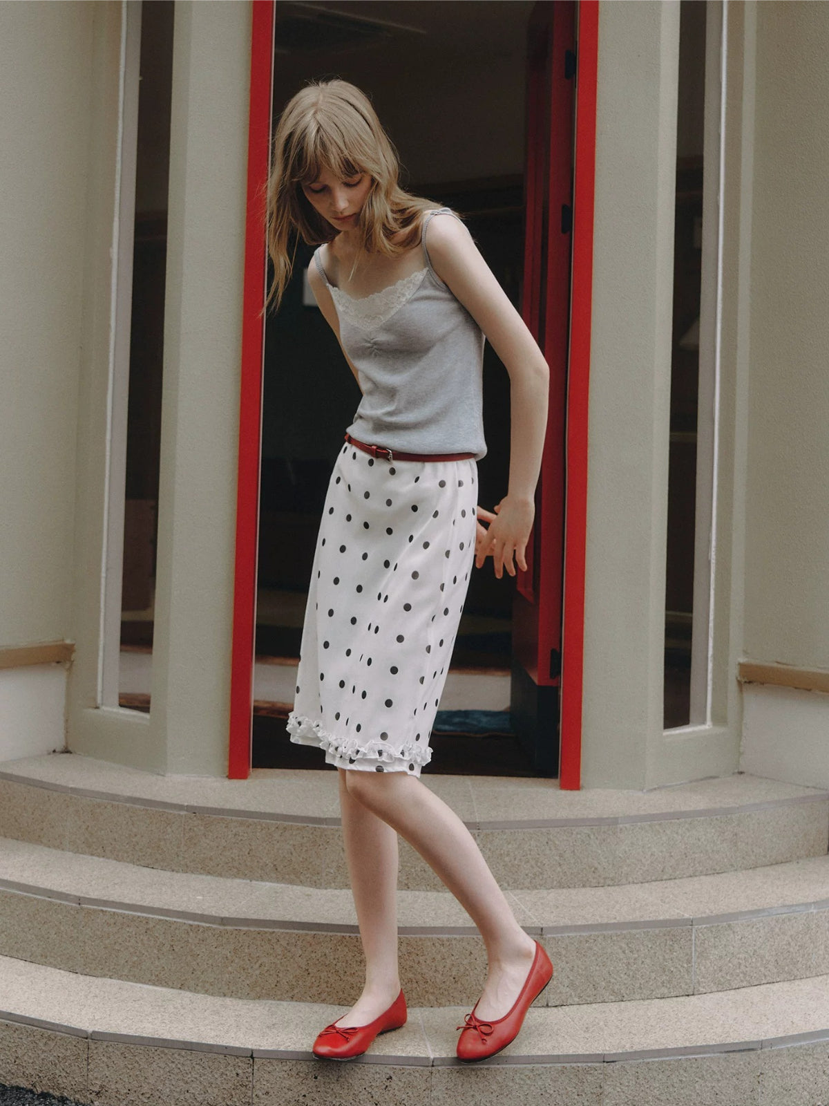 Lace V-Neck Knit Cardigan Set